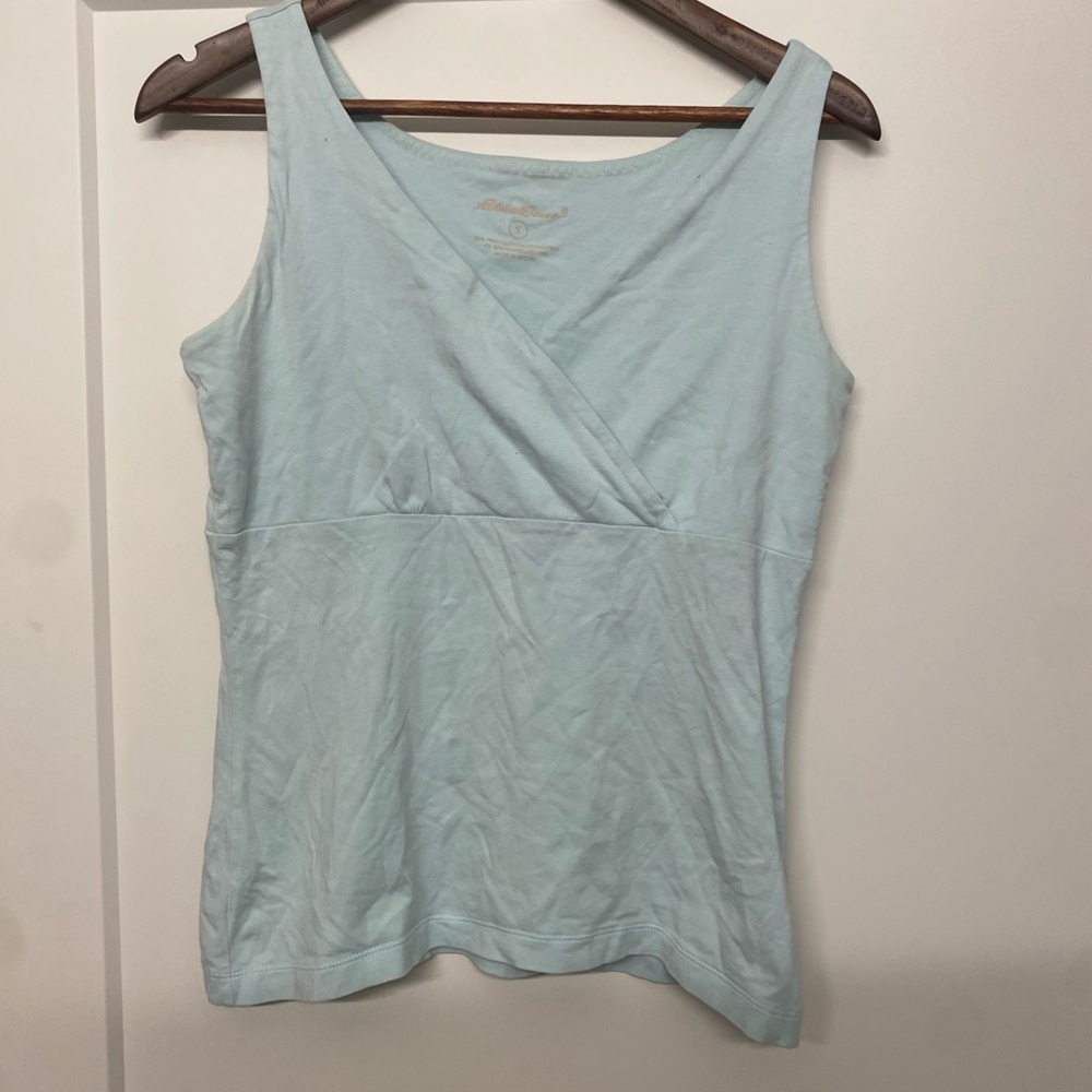Eddie Bauer Sky Blue Women's Tank Top